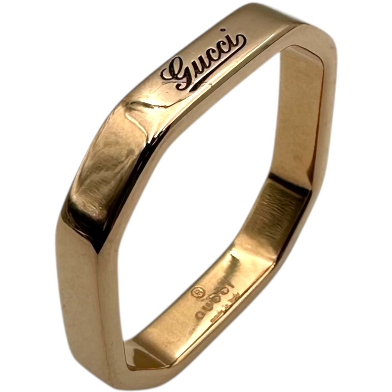 楽天市場】グッチ GUCCI リング オクタゴン オクタゴナル 八角形 ロゴ