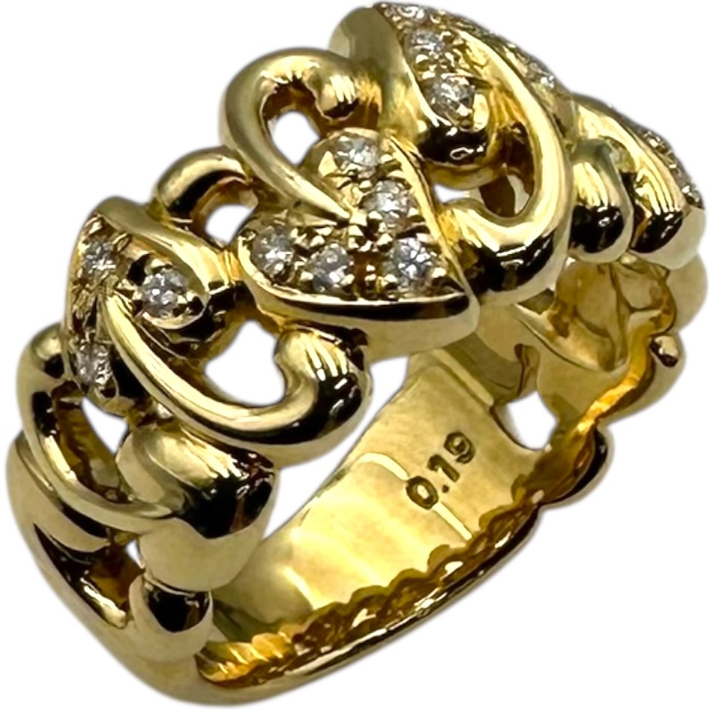 タサキ TASAKI ダイヤリング ゴールド K18/ダイヤモンド ジュエリー【中古】