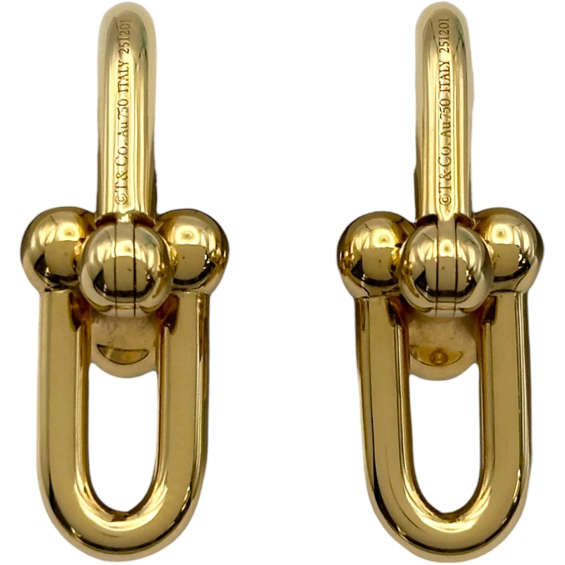 ティファニー TIFFANY&CO ハードウエアピアス ゴールド AU750 ジュエリー【中古】