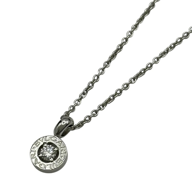ブルガリ BVLGARI ブルガリブルガリダイヤネックレス ホワイトゴールド Au750/ダイヤモンド ジュエリー【中古】｜OKURA（おお蔵）店