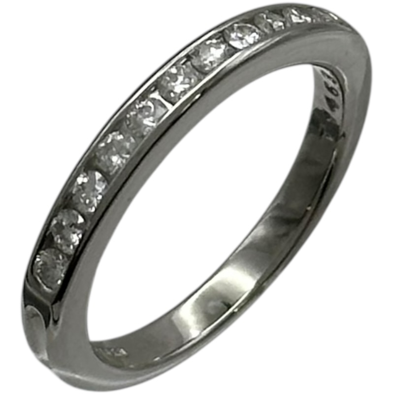 ティファニー TIFFANY＆CO チャネルリング プラチナ Pt950/ダイヤモンド ジュエリー【中古】