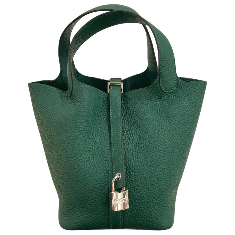 エルメス HERMES ピコタンロックPM K刻 ヴェールモワイヤン トリヨン レディース ハンドバッグ【中古】｜OKURA（おお蔵）店