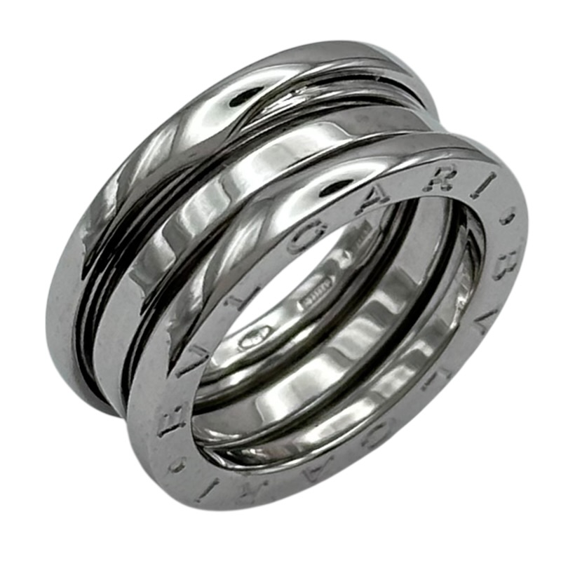 ブルガリ BVLGARI ビーゼロワンリング 3バンド(M) ホワイトゴールド 750 ジュエリー【中古】