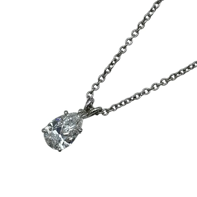 ハリーウィンストン HARRY WINSTON ソリティアネックレス プラチナ Pt950 ジュエリー【中古】｜OKURA（おお蔵）店