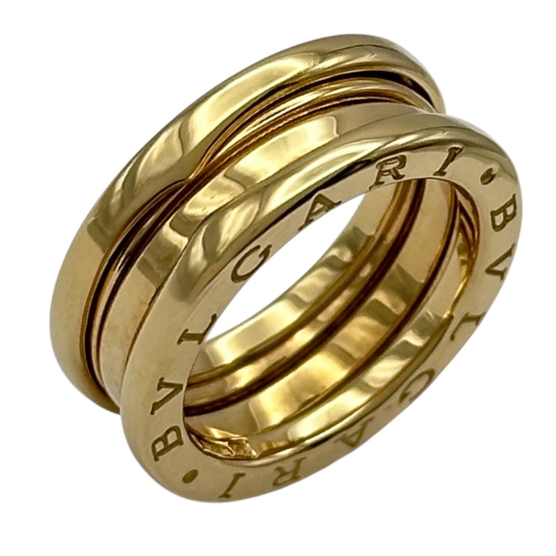 ブルガリ BVLGARI ビーゼロワンリング 3バンド(M) ゴールド 750 ジュエリー【中古】