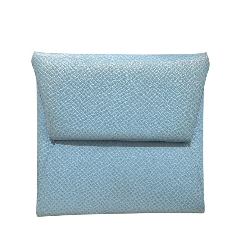 エルメス HERMES バスティア B刻 セレステ シルバー金具 エプソン レディース コインケース【中古】｜OKURA（おお蔵）店