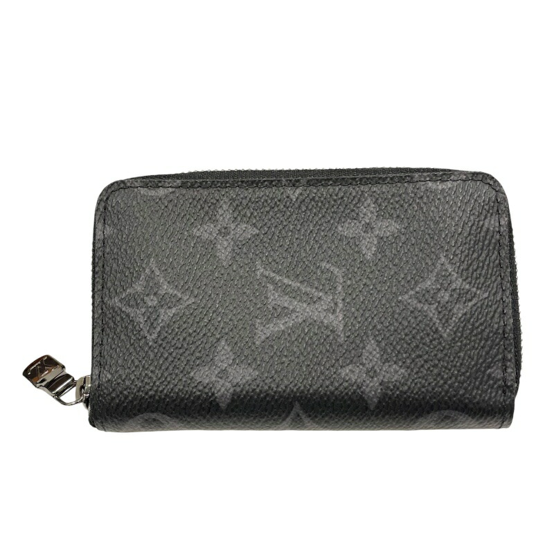 ルイ・ヴィトン LOUIS VUITTON ジッピーコインパースヴェルティカル M81662 ブラック モノグラム・エクリプス メンズ カードケース【中古】