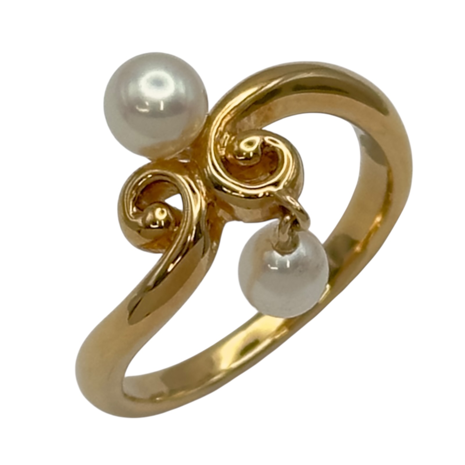 タサキ TASAKI アコヤリング ピンクゴールド K18 ジュエリー【中古】