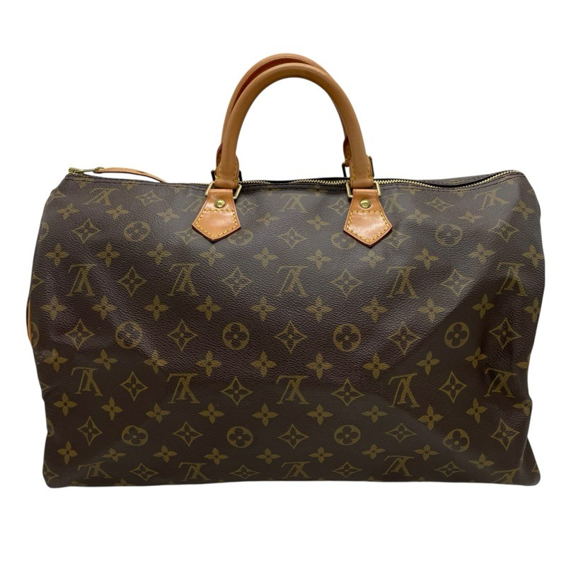 【6/1～ 最大限度30,000円OFF引き換え証！】ルイ・ヴィトン LOUIS VUITTON スピーディ40 M41522 赤銅色 ゴールド金具 モノグラム帆布 レディース ボストンバッグ【中古】