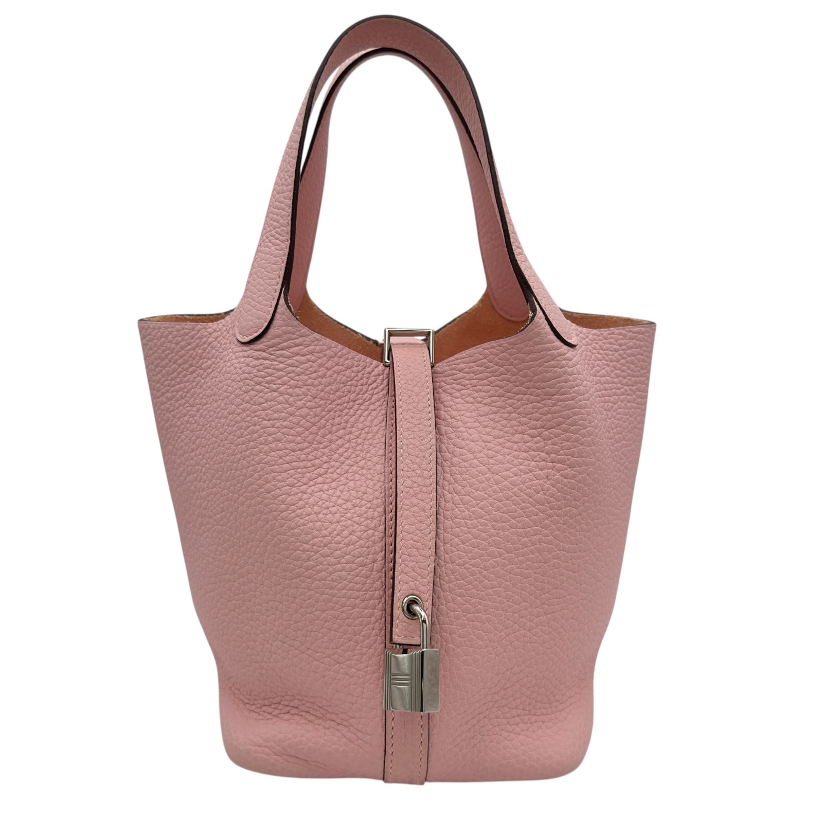 エルメス HERMES ピコタンロックPM U刻 ローズサクラ/シルバー金具 トリヨン レディース ハンドバッグ【中古】｜OKURA（おお蔵）店