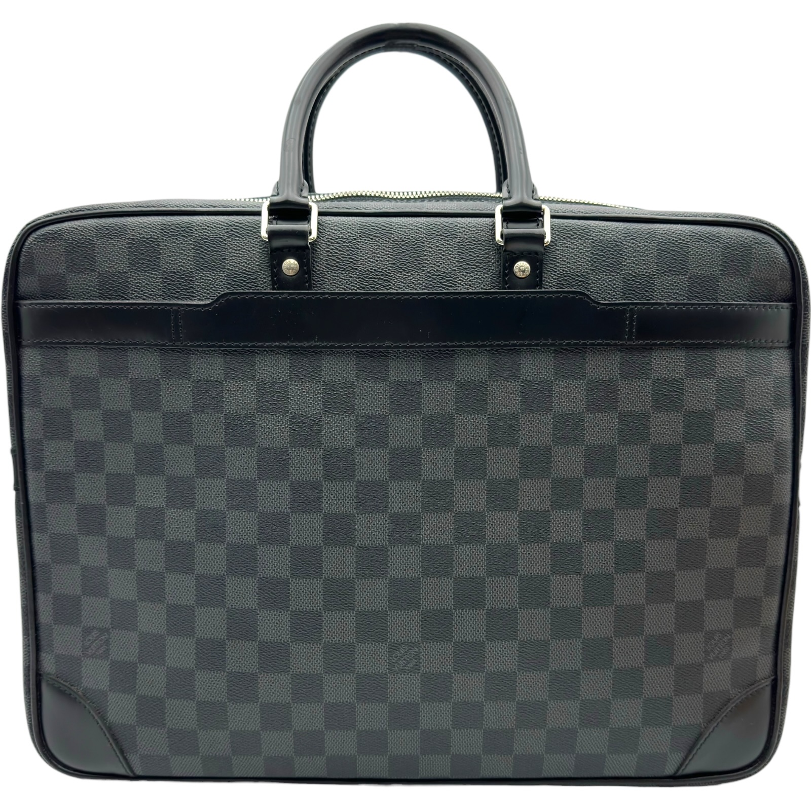 ルイ・ヴィトン LOUIS VUITTON ポルトドキュマン・ヴォワヤージュGM N41123 黒いこと ダミエ・グラフィット メンズ ハンドバック【中古】 ハンドバッグ-バッグ・小物・ブランド雑貨-レディースバッグ
