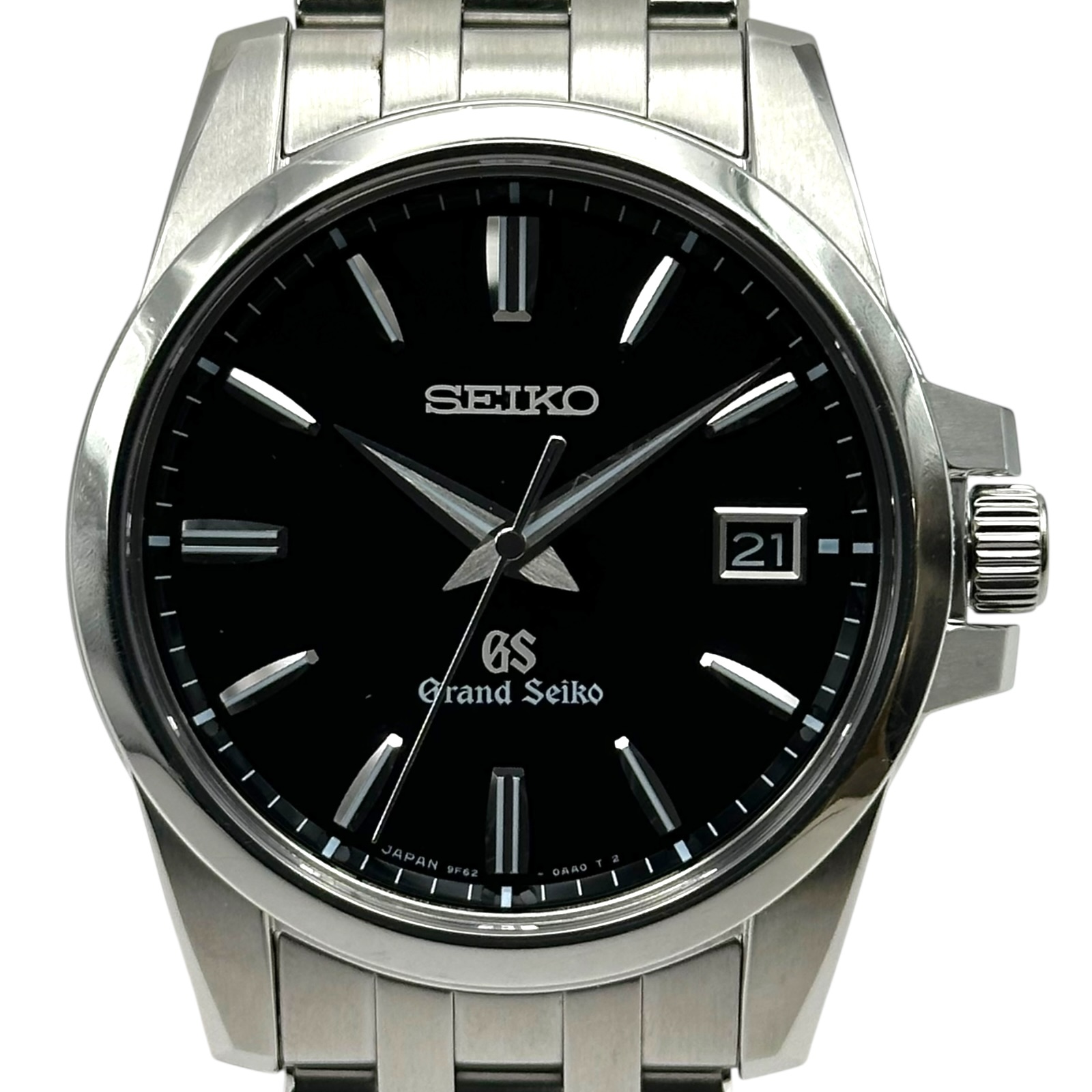 グランドセイコー Grand Seiko メンズウォッチ 9Fクォーツ SBGX049 ブラック ステンレススチール クオーツ メンズ 腕時計【中古】