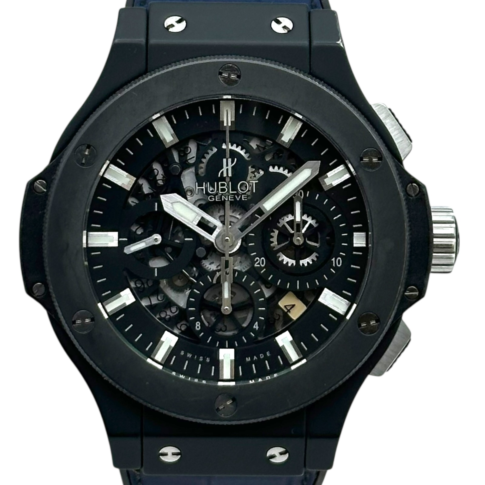 ウブロ HUBLOT ビッグバン アエロバン ブラックマジック 311.CI.1170.RX ブラック チタン/セラミック 自動巻き レディース 腕時計【中古】