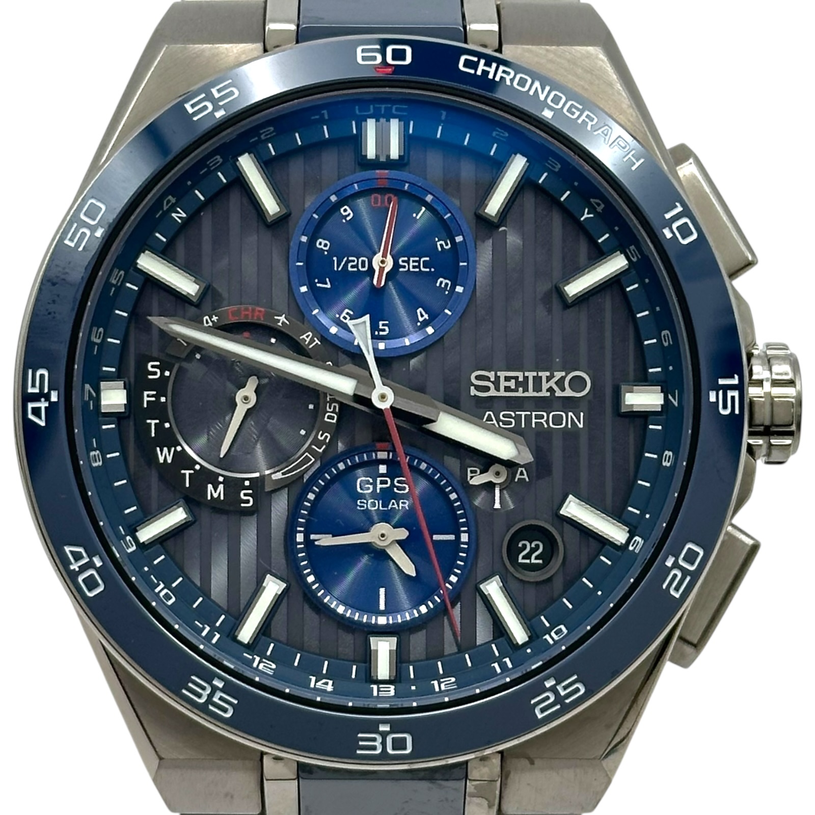 セイコー SEIKO アストロン 大谷翔平 2024 限定モデル SBXC165(5X83-0AF0-1) ブルー チタン/セラミック ソーラー メンズ 腕時計【中古】
