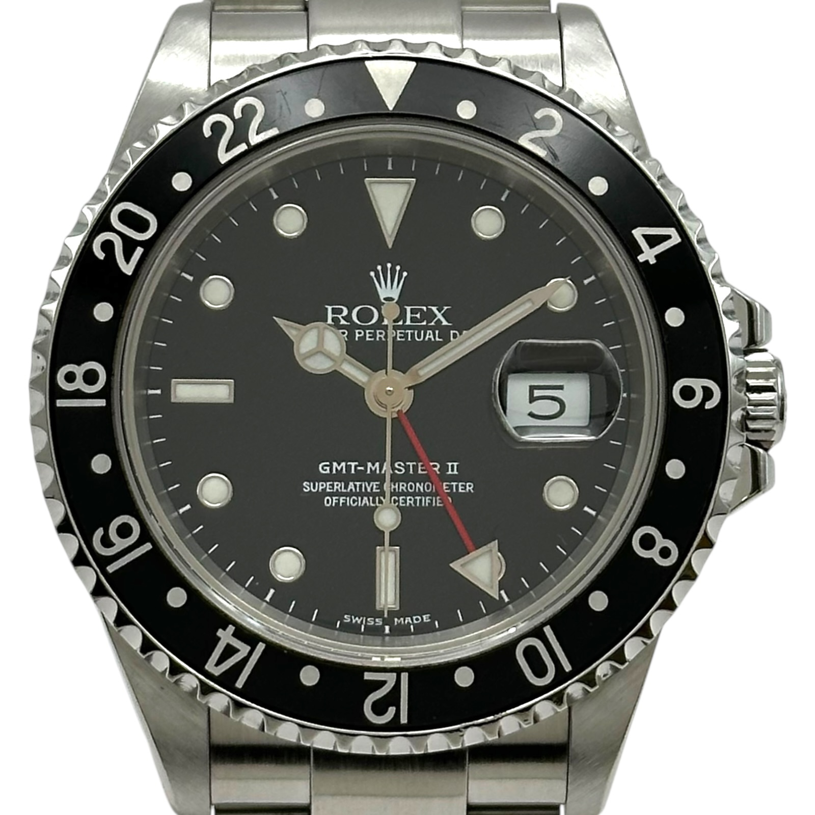 ロレックス ROLEX GMTマスター2 16710 ブラック ステンレススチール 自動巻き メンズ 腕時計【中古】｜OKURA（おお蔵）店 761,600円
