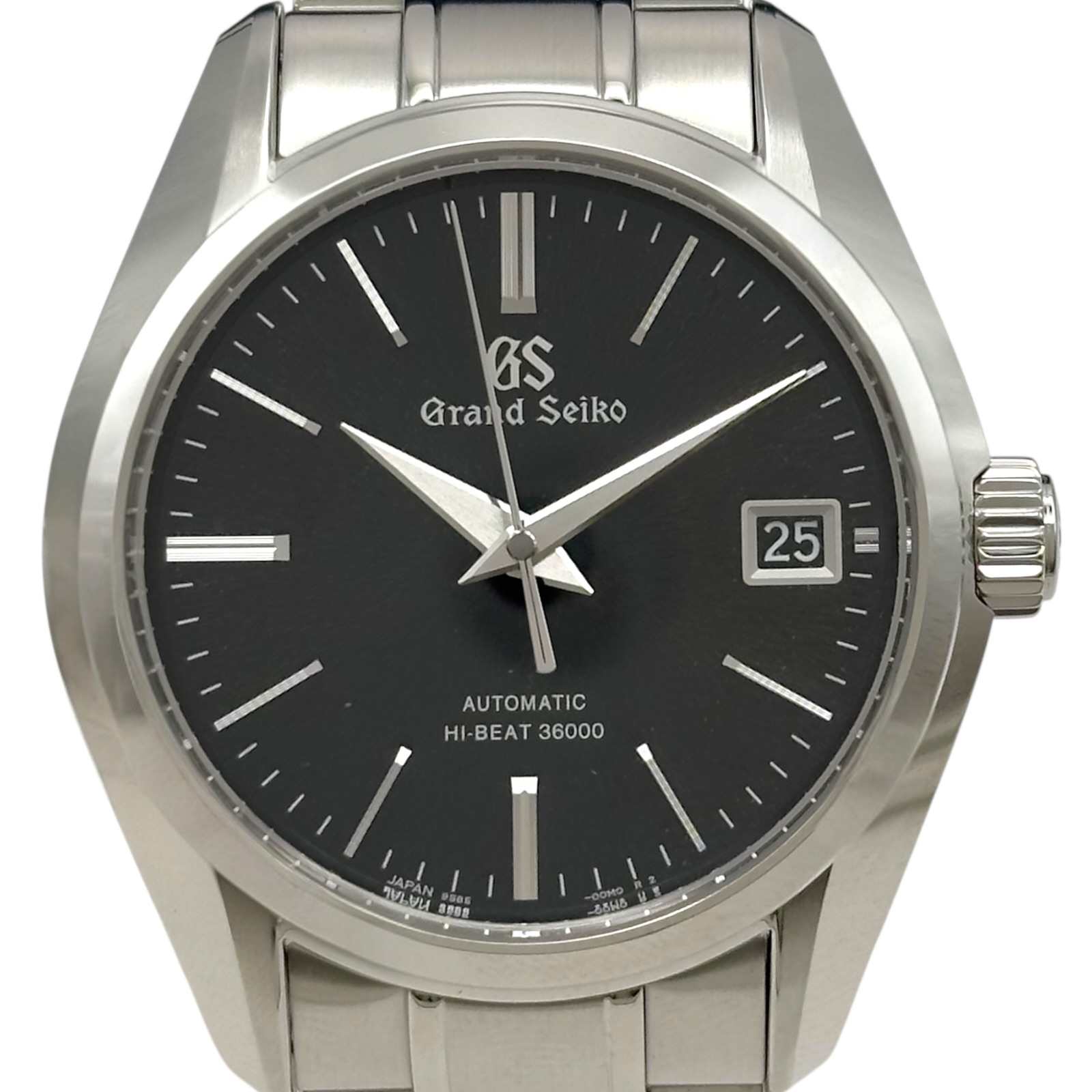グランドセイコー Grand Seiko ヘリテージコレクション メカニカルハイビート 36000 SBGH205(9S85-00A0) ブラック ステンレススチール 自動巻き メンズ 腕時計【中古】