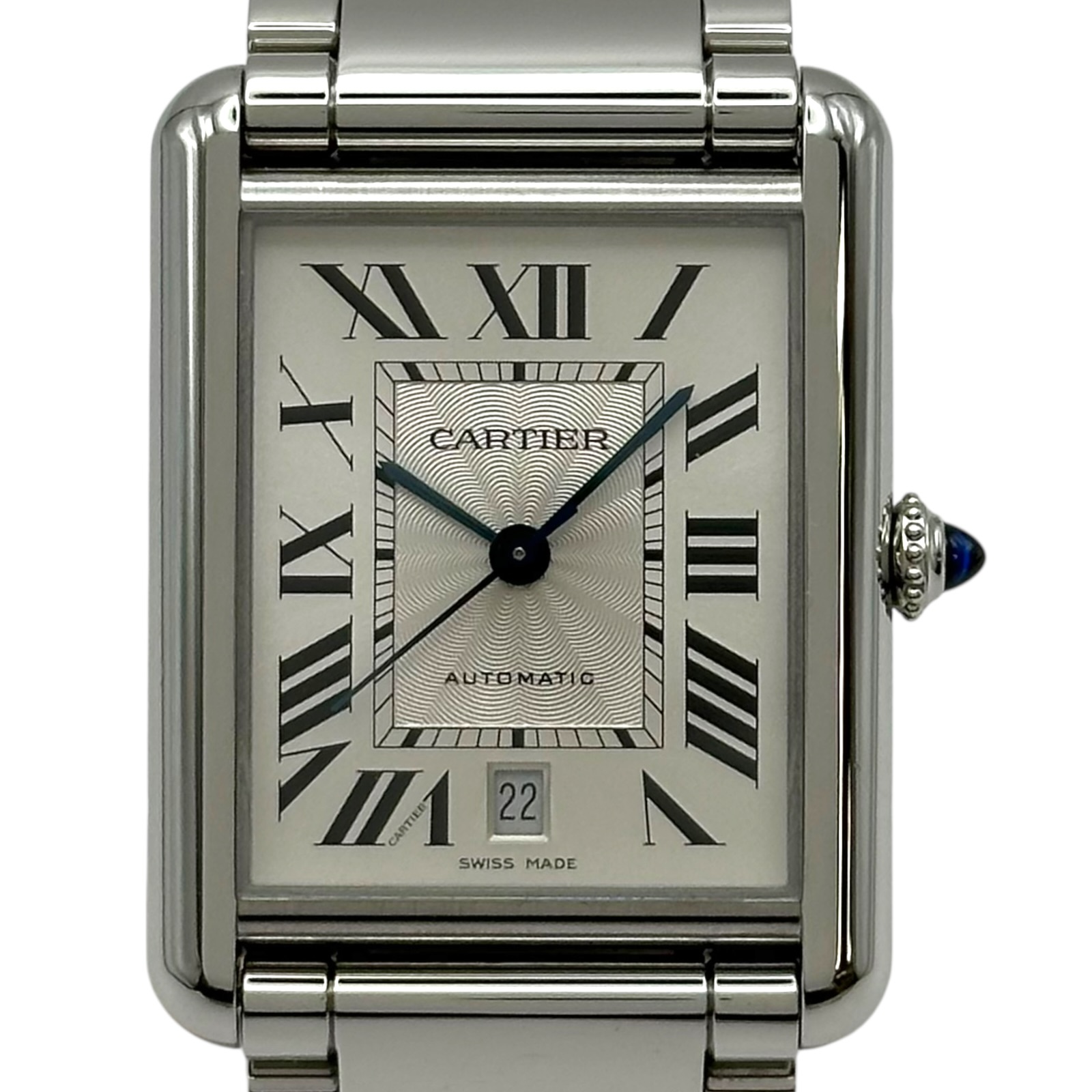 カルティエ Cartier タンク マスト XL WSTA0053 シルバー ステンレススチール 自動巻き メンズ 腕時計【中古】