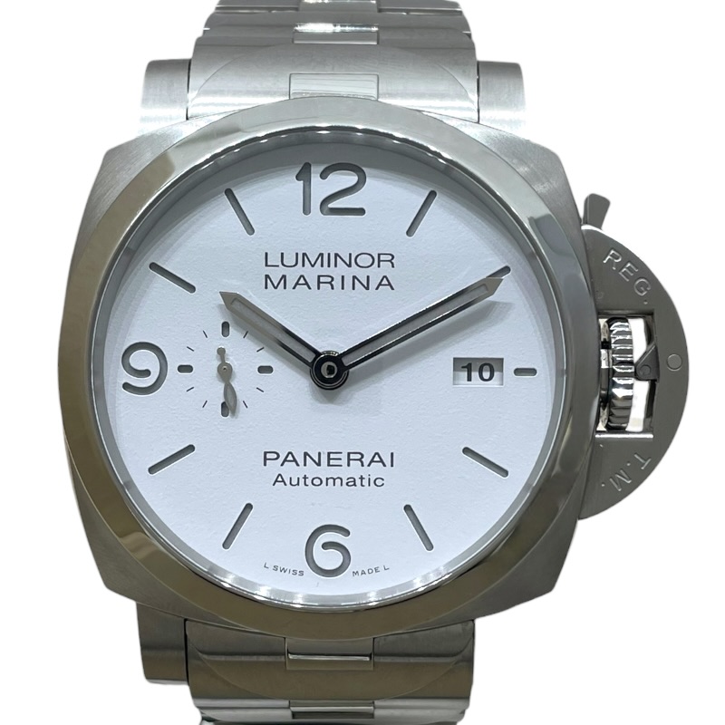 【最大限度30,000円OFFクーポン券別れ別れ中】パネライ PANERAI ルミノール マリーナ PAM01546 白いこと ステンレス鋼スチール写真 メンズ ウオッチ【中古】 メンズ腕時計-腕時計