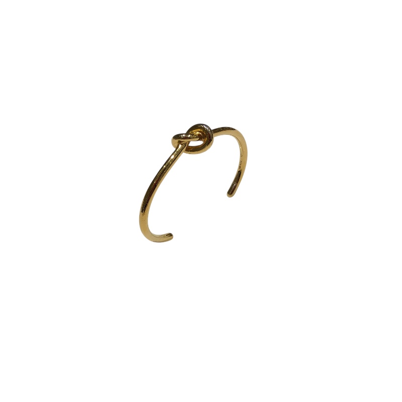 セリーヌ CELINE ノットエクストラシンブレスレット ゴールド メタル アクセサリー【中古】