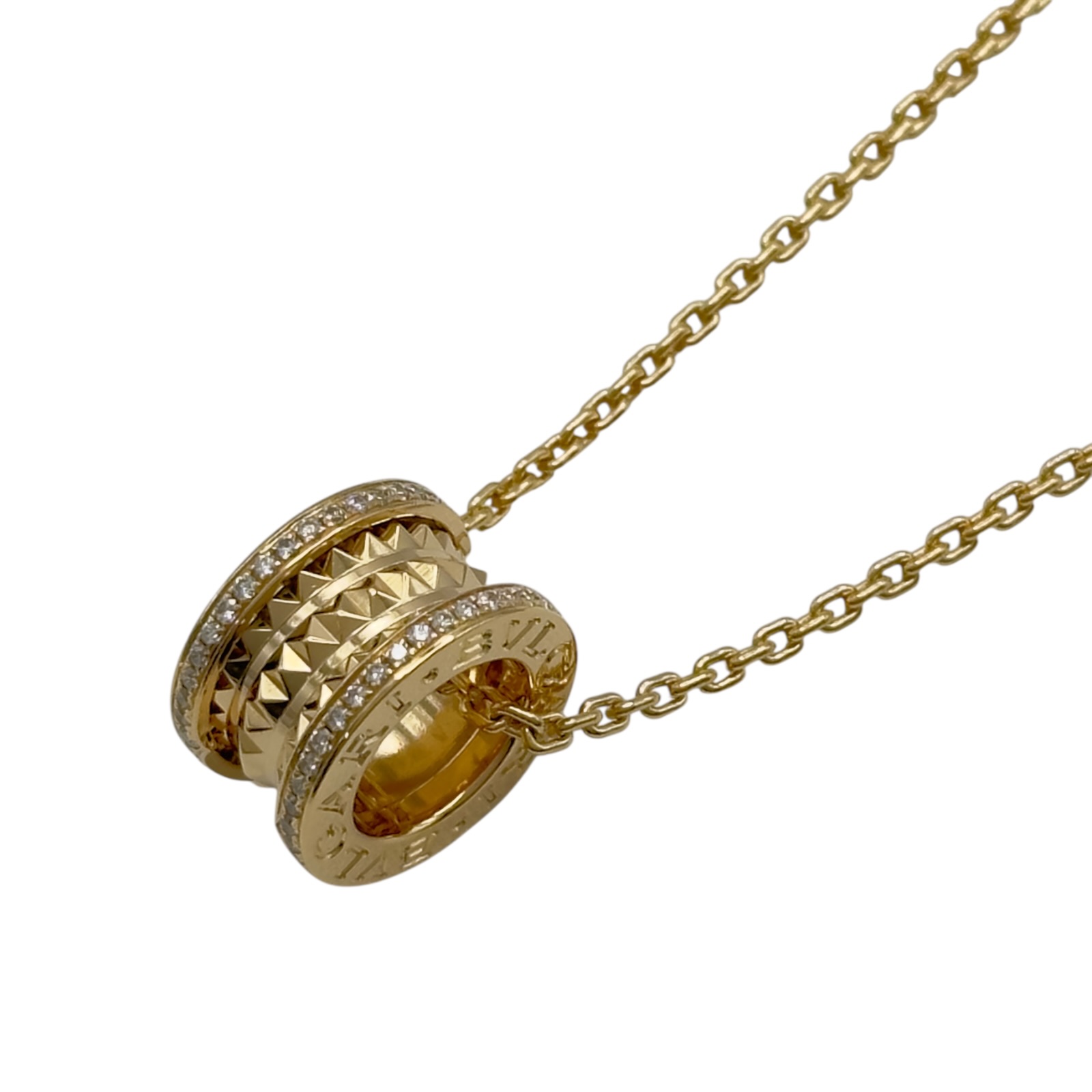 ブルガリ BVLGARI ビーゼロワンロックネックレス ゴールド Au750 ジュエリー【中古】