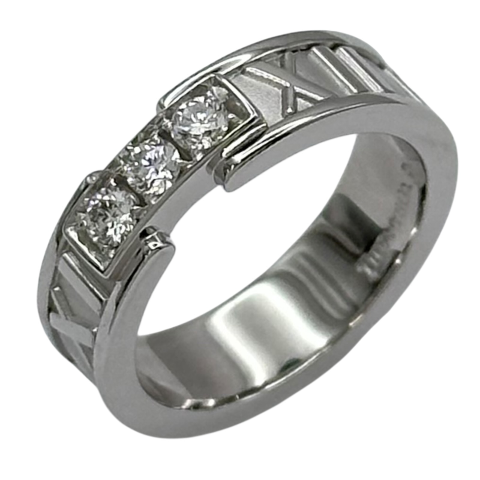 ティファニー TIFFANY＆CO アトラスダイヤリング ホワイトゴールド 750 ジュエリー【中古】