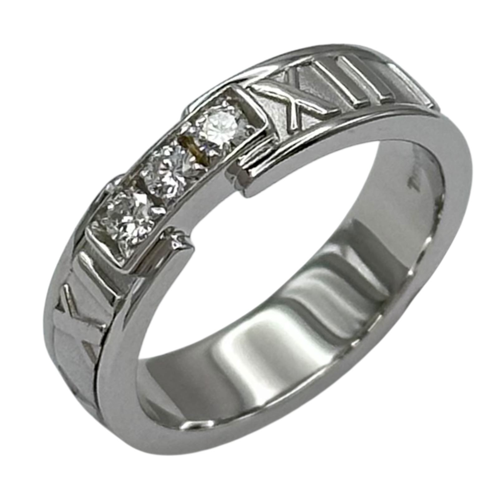 ティファニー TIFFANY＆CO アトラスダイヤリング ホワイトゴールド 750 ジュエリー【中古】