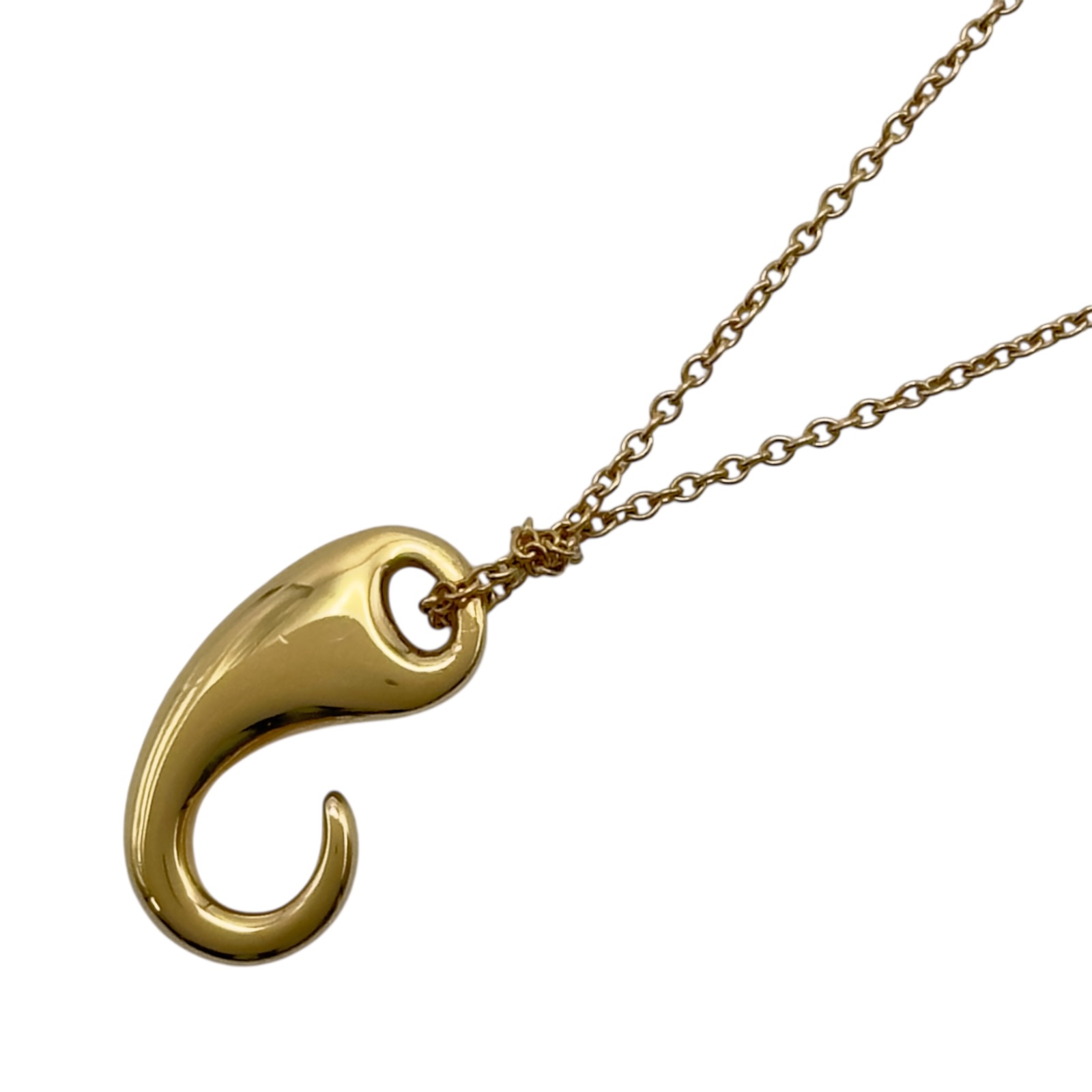 ティファニー TIFFANY＆CO フックネックレス ゴールド 18K ジュエリー【中古】