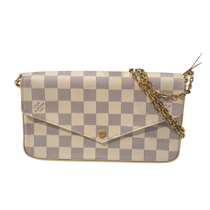 ルイ・ヴィトン LOUIS VUITTON ポシェット・フェリシー N63106 白いこと ダミエ・アズール レディース ショルダーバッグ【中古】