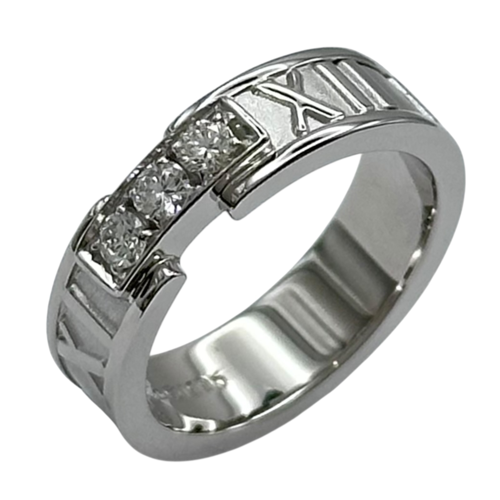 ティファニー TIFFANY&CO アトラスダイヤリング ホワイトゴールド 750 ジュエリー【中古】|OKURA(おお蔵)店