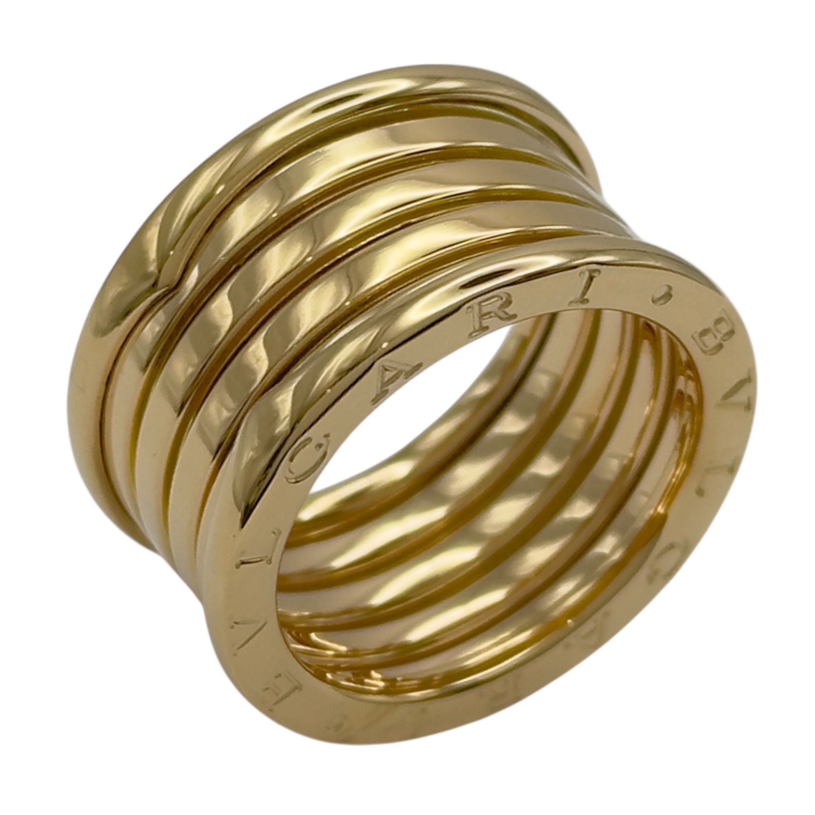 ブルガリ BVLGARI ビーゼロワンリング5バンド(L) ゴールド 750 ジュエリー【中古】
