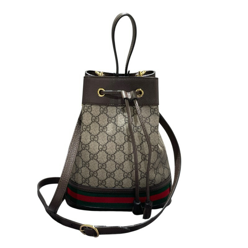グッチ GUCCI シェリースモールバケットバッグ 550621 ベージュ GGスプリームキャンバス レディース ショルダーバッグ【中古】