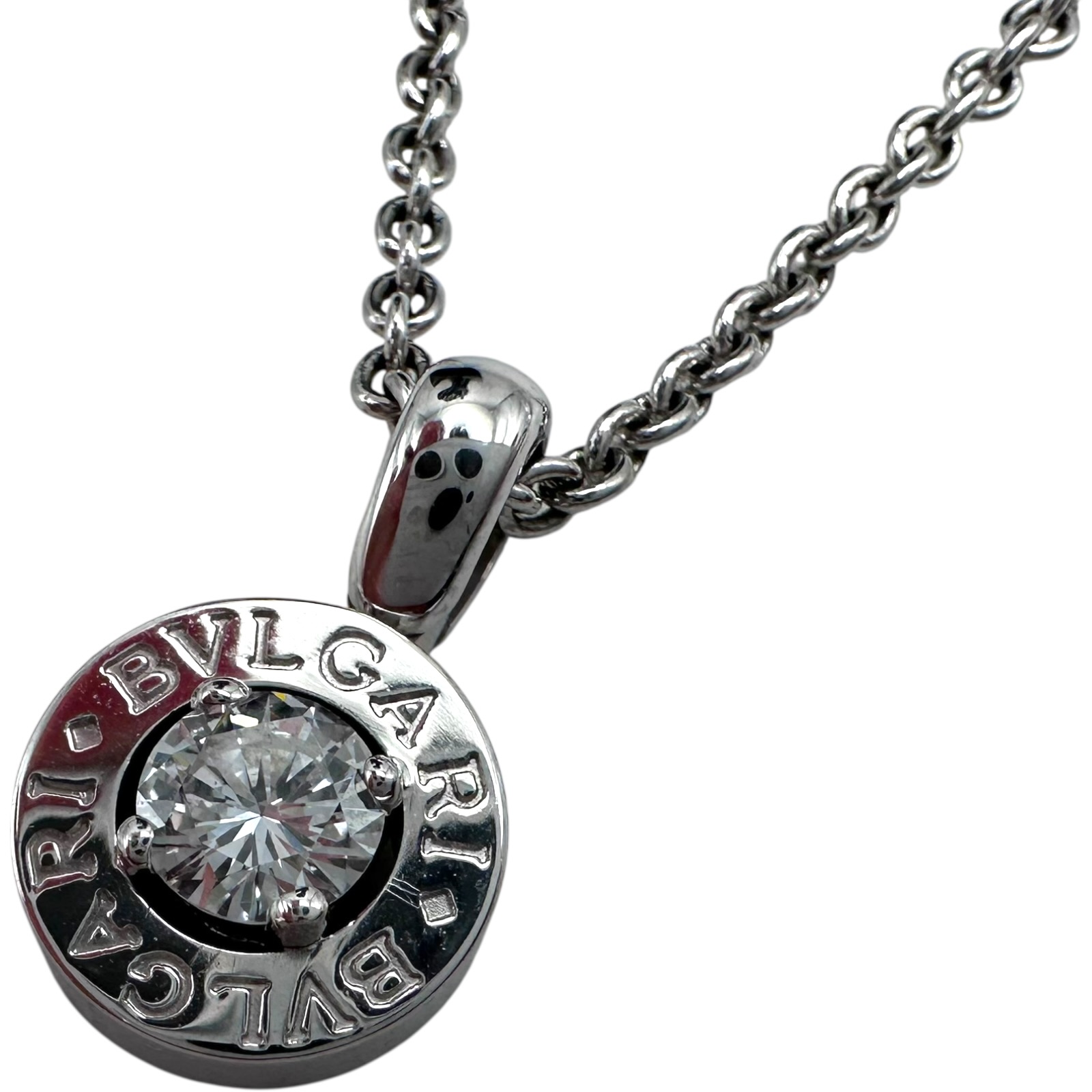 ブルガリ BVLGARI ブルガリブルガリネックレス ホワイトゴールド 750 ジュエリー【中古】｜OKURA（おお蔵）店 182,000円