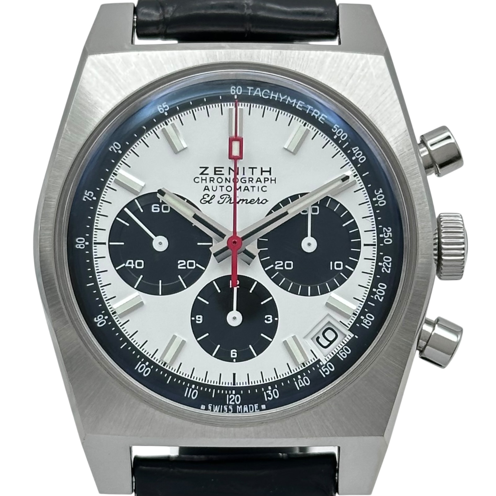 【最大限度30,000円OFFクーポン券別れ別れ中】ゼニス ZENITH エルプリ メロリバイバル 50周年不死化制限事項真似形 03.A384.400/21.M384 白いこと ステンレス鋼スチール写真 メンズ ウオッチ【中古】 メンズ腕時計-腕時計