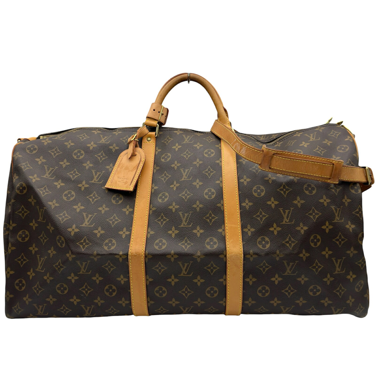 【6/1～ 最大限度30,000円OFF引き換え証！】ルイ・ヴィトン LOUIS VUITTON キーポル・バンドリエール60 M41412 赤銅色 モノグラム ユニ一発やる ボストンバッグ【中古】