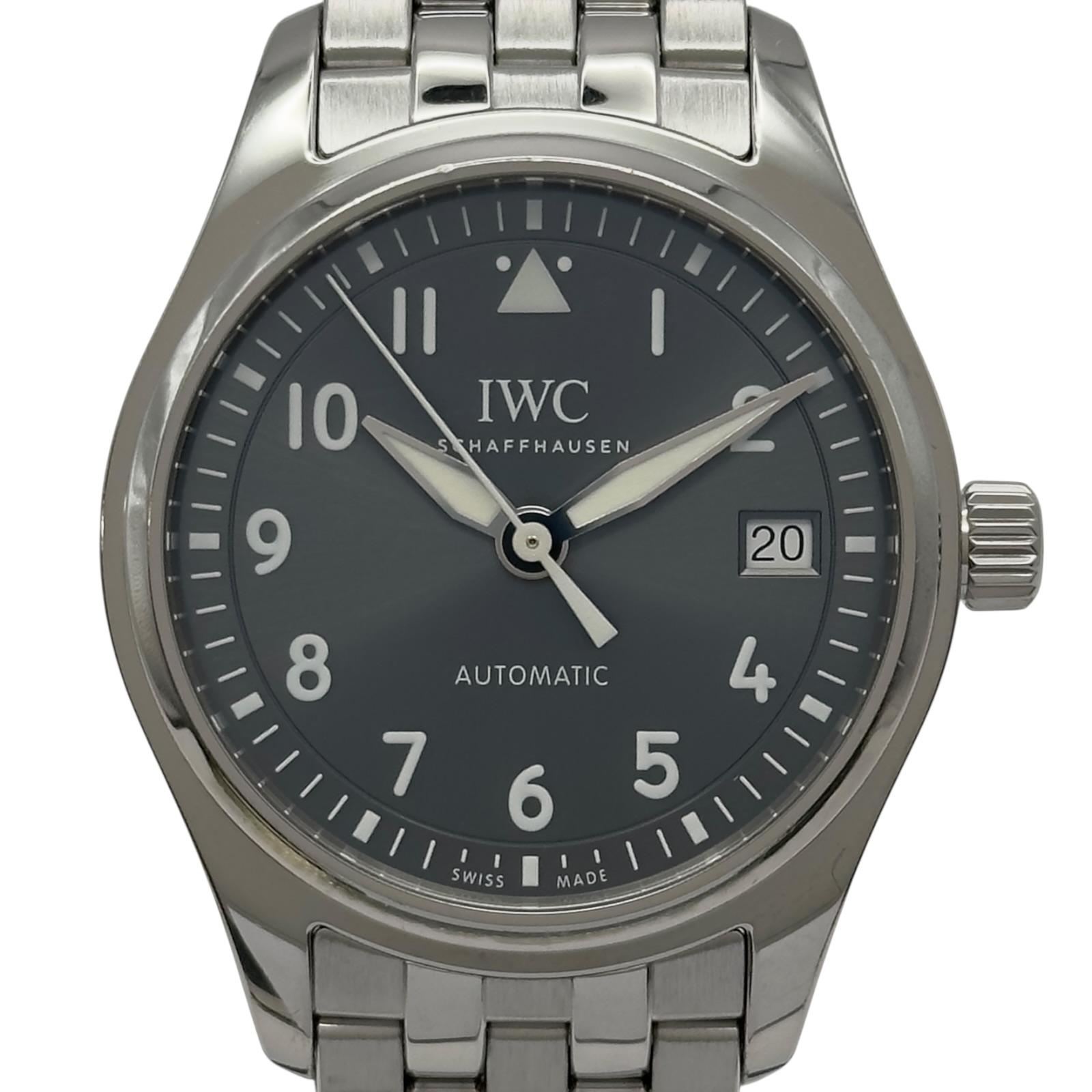 インターナショナルウォッチカンパニー IWC パイロットウォッチ オートマティック36 IW324002 グレー ステンレススチール メンズ 腕時計【中古】