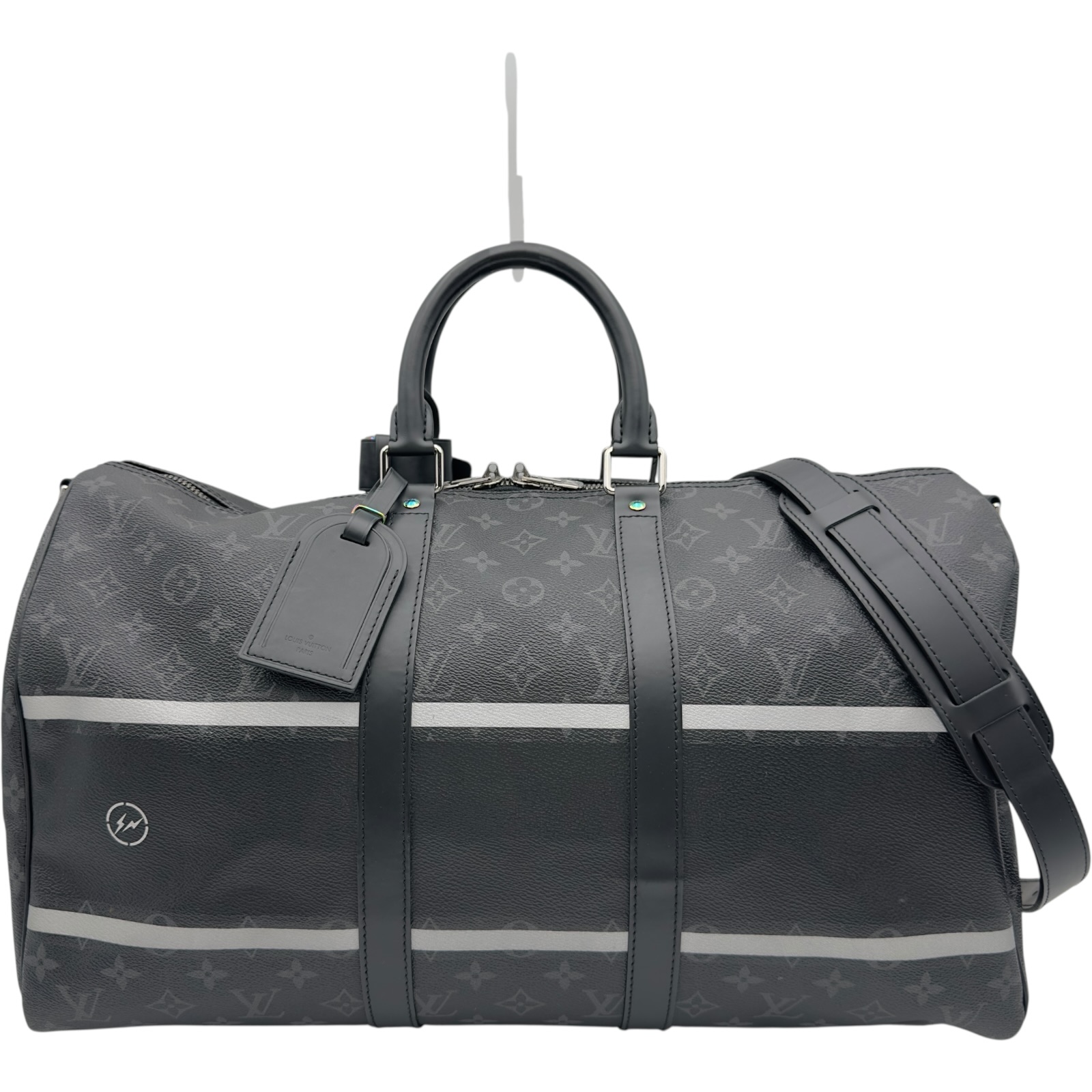 【6/1～ 最大限度30,000円OFF引き換え証！】ルイ・ヴィトン LOUIS VUITTON キーポル・バンドリエール 45 藤原ヒロシコ科学研究所 M43413 黒いこと モノグラム/星食 メンズ ボストンバッグ【中古】