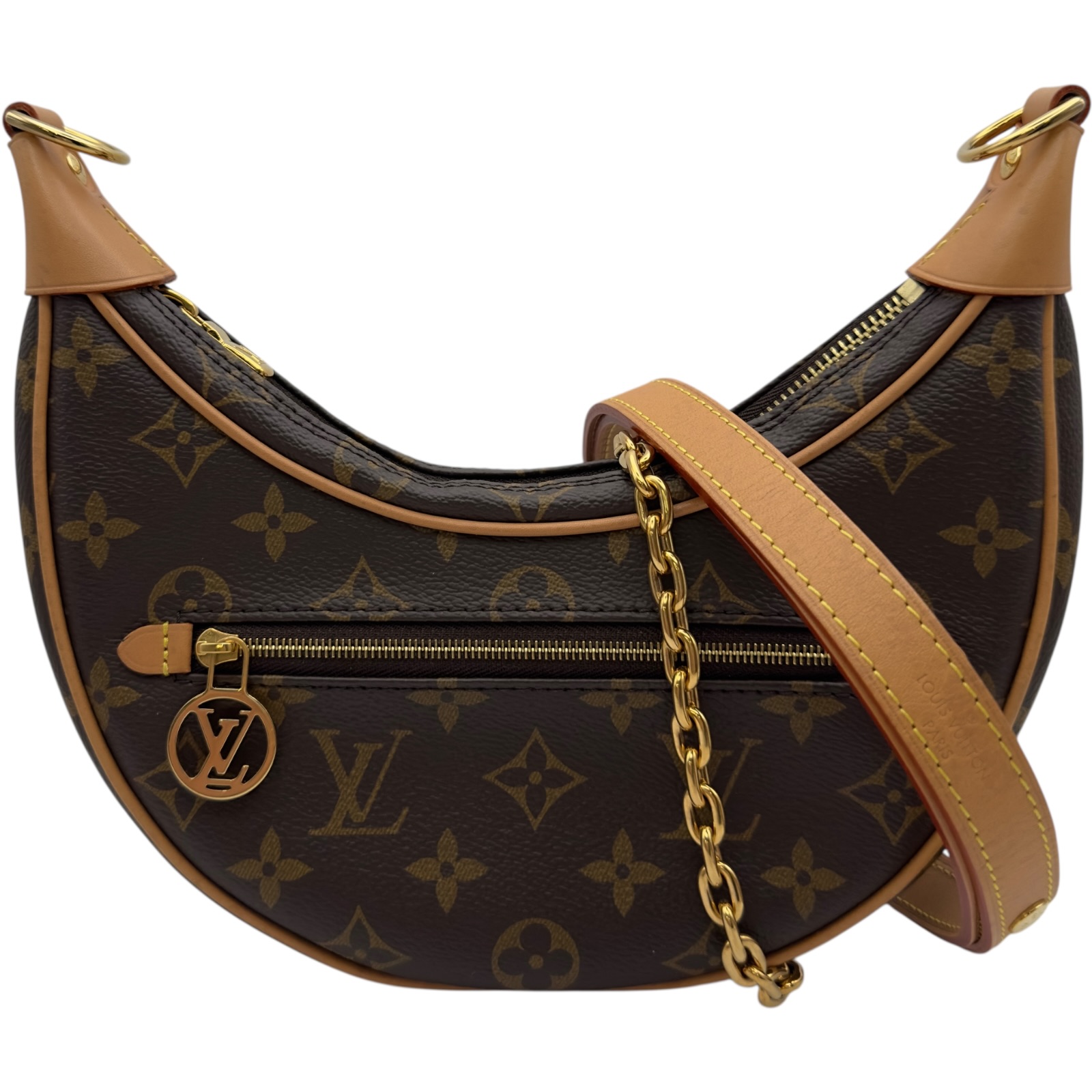 ルイ・ヴィトン LOUIS VUITTON ループ M81098 ブラウン モノグラム レディース ショルダーバッグ【中古】