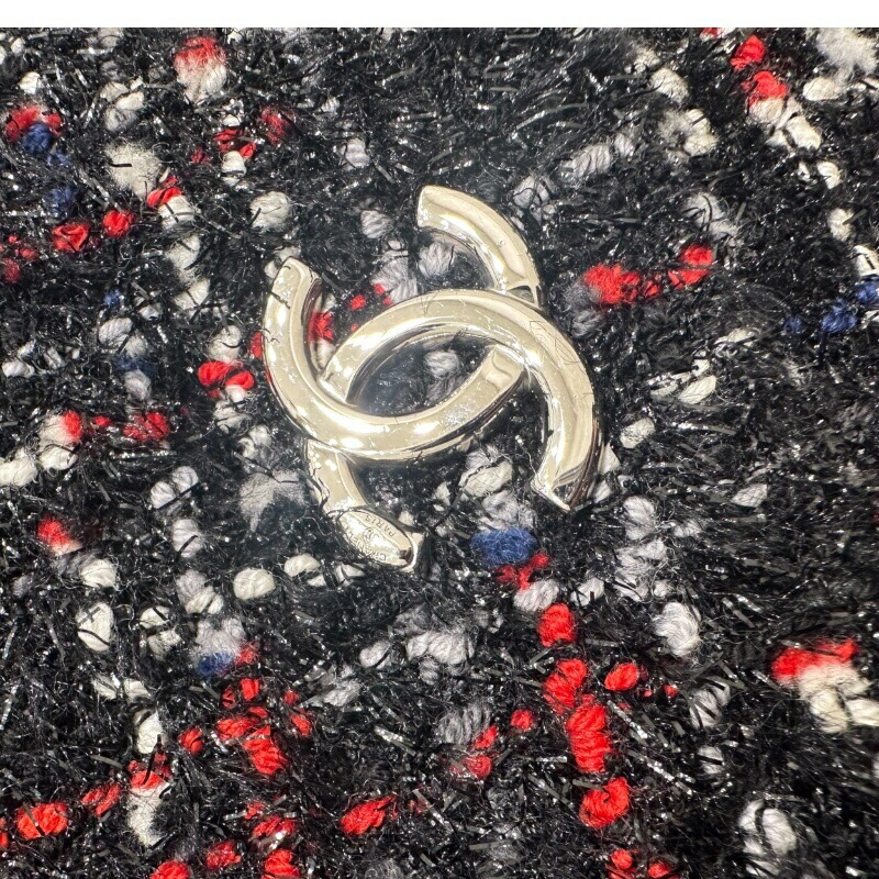 シャネル CHANEL マトラッセ　バッグパック ブラック ツイード レディース リュック・デイパック【中古】