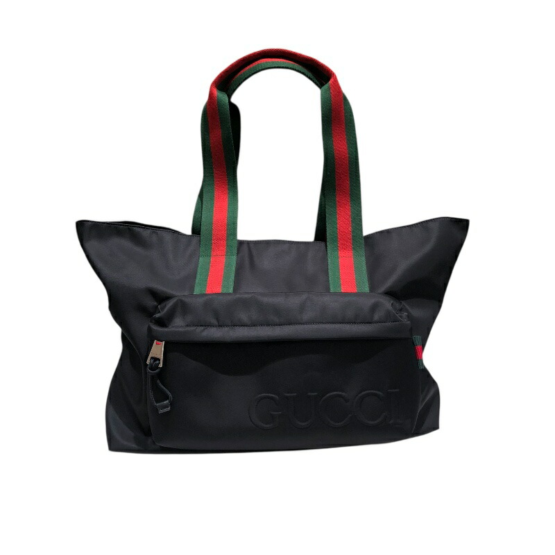 グッチ GUCCI シェリーライントートバッグ 802172 ブラック ナイロン ユニセックス トートバッグ【中古】