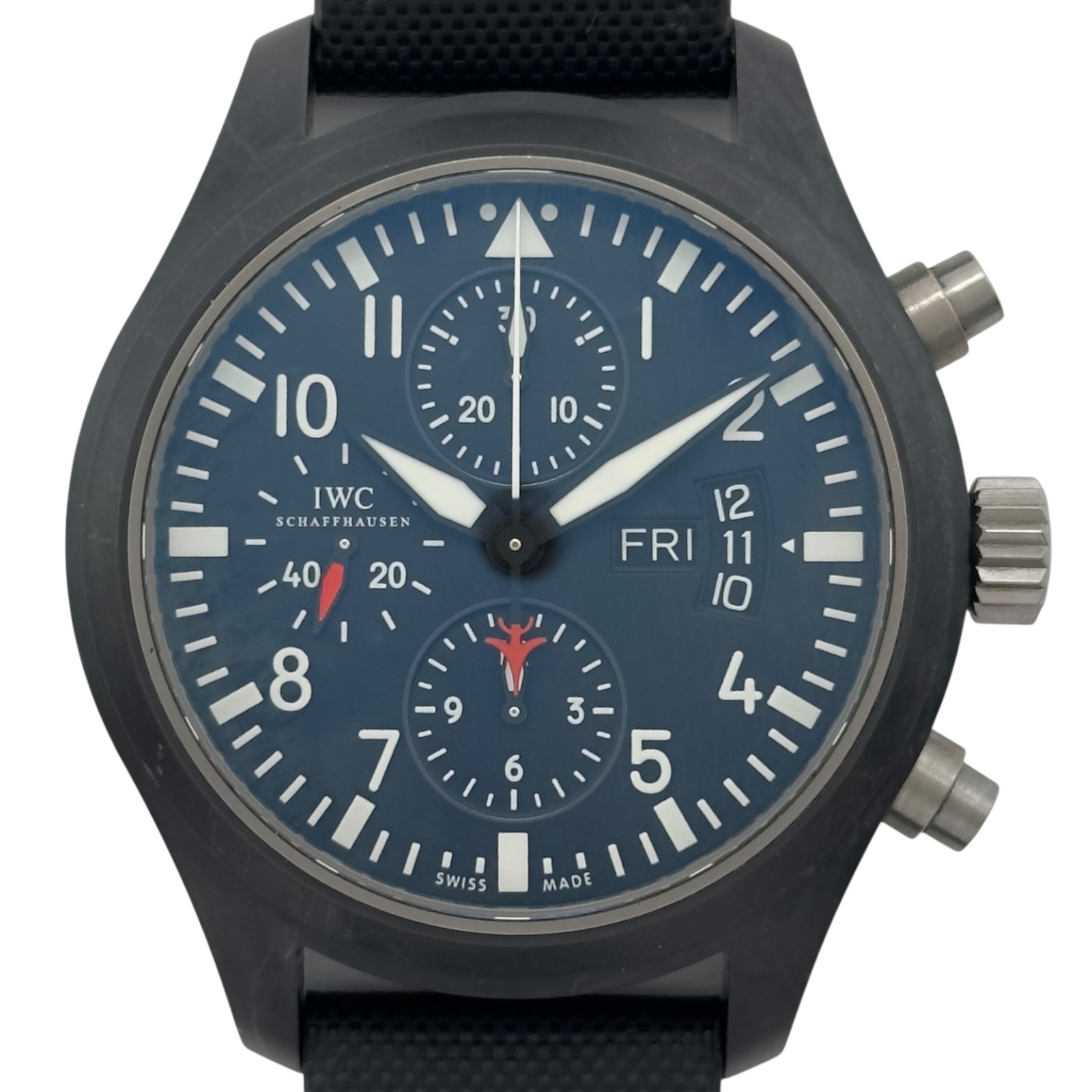 インターナショナルウォッチカンパニー IWC パイロットウォッチ クロノグラフ トップガン IW378901 ブラック セラミック/チタン 自動巻き メンズ 腕時計【中古】|OKURA(おお蔵)店