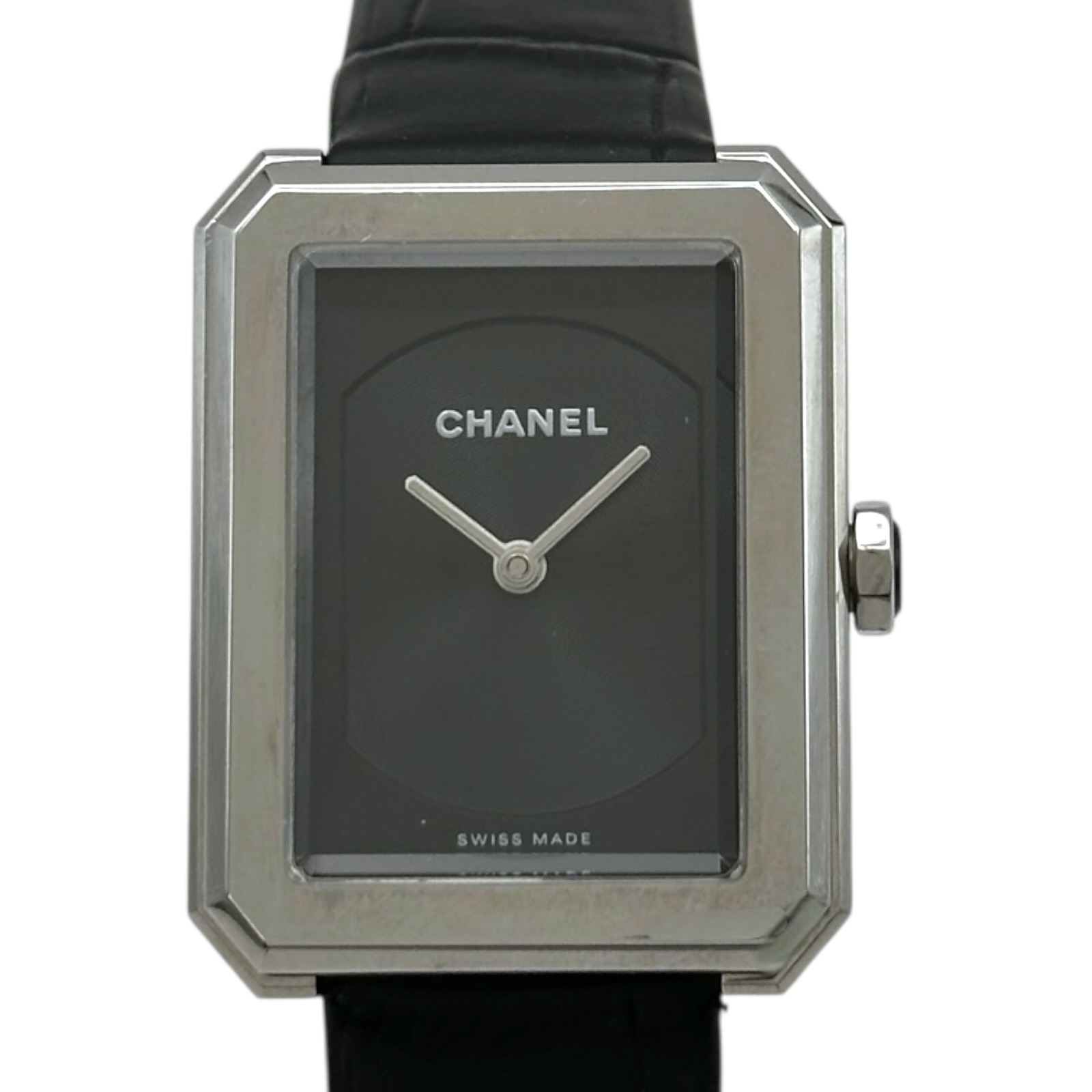 シャネル CHANEL ボーイフレンド H4876 ブラック ステンレススチール クオーツ レディース 腕時計【中古】