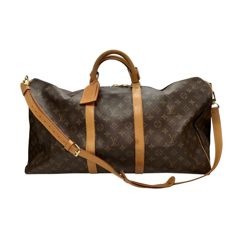 ルイ・ヴィトン LOUIS VUITTON キーポル・バンドリエール55 M41414 ブラウン ゴールド金具 モノグラムキャンバス レディース ボストンバッグ【中古】