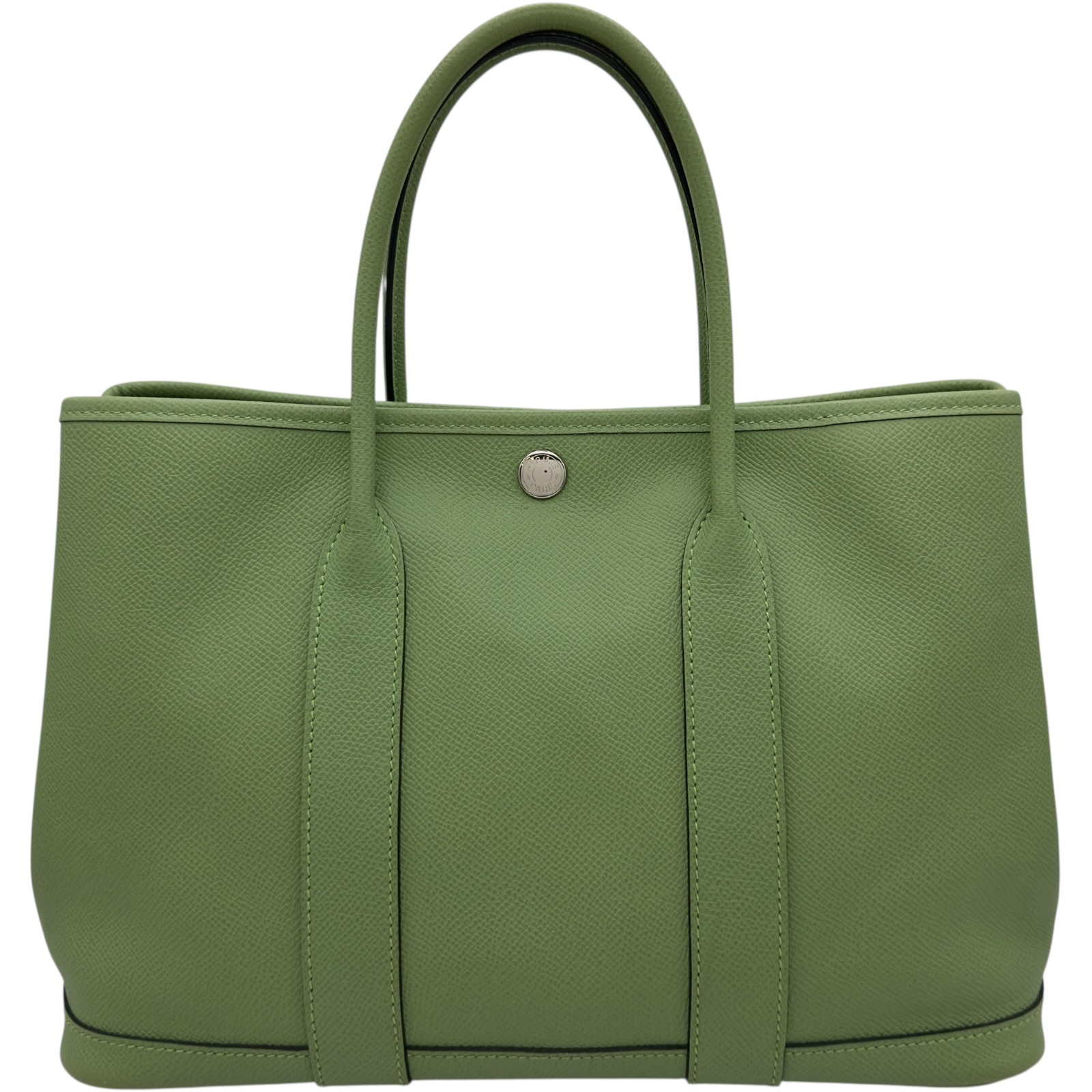 エルメス HERMES ガーデンパーティTPM Z刻 ヴェールクリケット シルバー金具 エプソン レディース ハンドバッグ【中古】