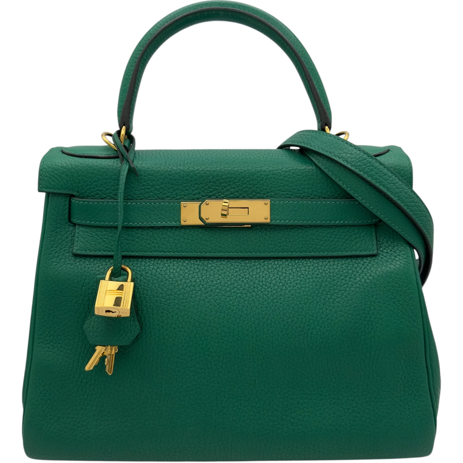 エルメス HERMES ケリー28 内縫い C刻 ヴェールヴェルティゴ ゴールド金具 トリヨン レディース ショルダーバッグ【中古】