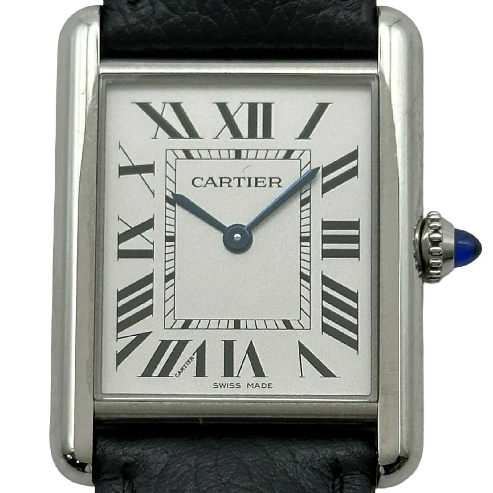 カルティエ Cartier タンク マスト LM ソーラービート WSTA0090 ホワイト ステンレススチール クオーツ ユニセックス 腕時計【中古】