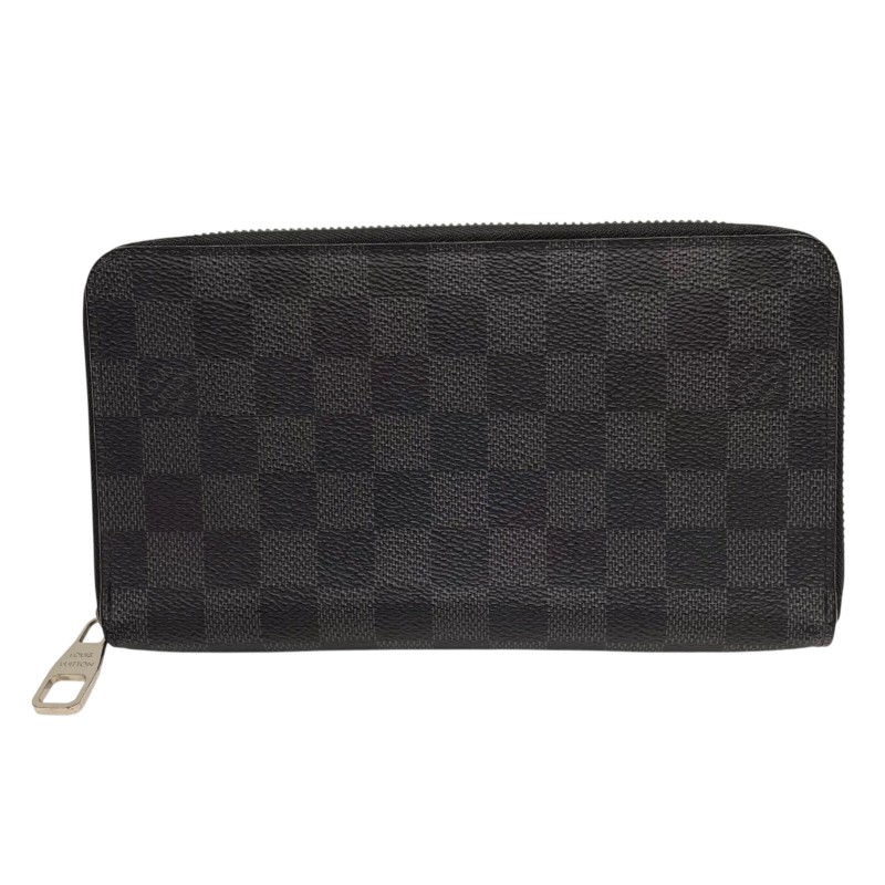ルイ・ヴィトン LOUIS VUITTON ジッピーオーガナイザー N63077 黒いこと ダミエ・グラフィット メンズ 長札入れ【中古】 メンズ財布-財布・ケース-バッグ・小物・ブランド雑貨