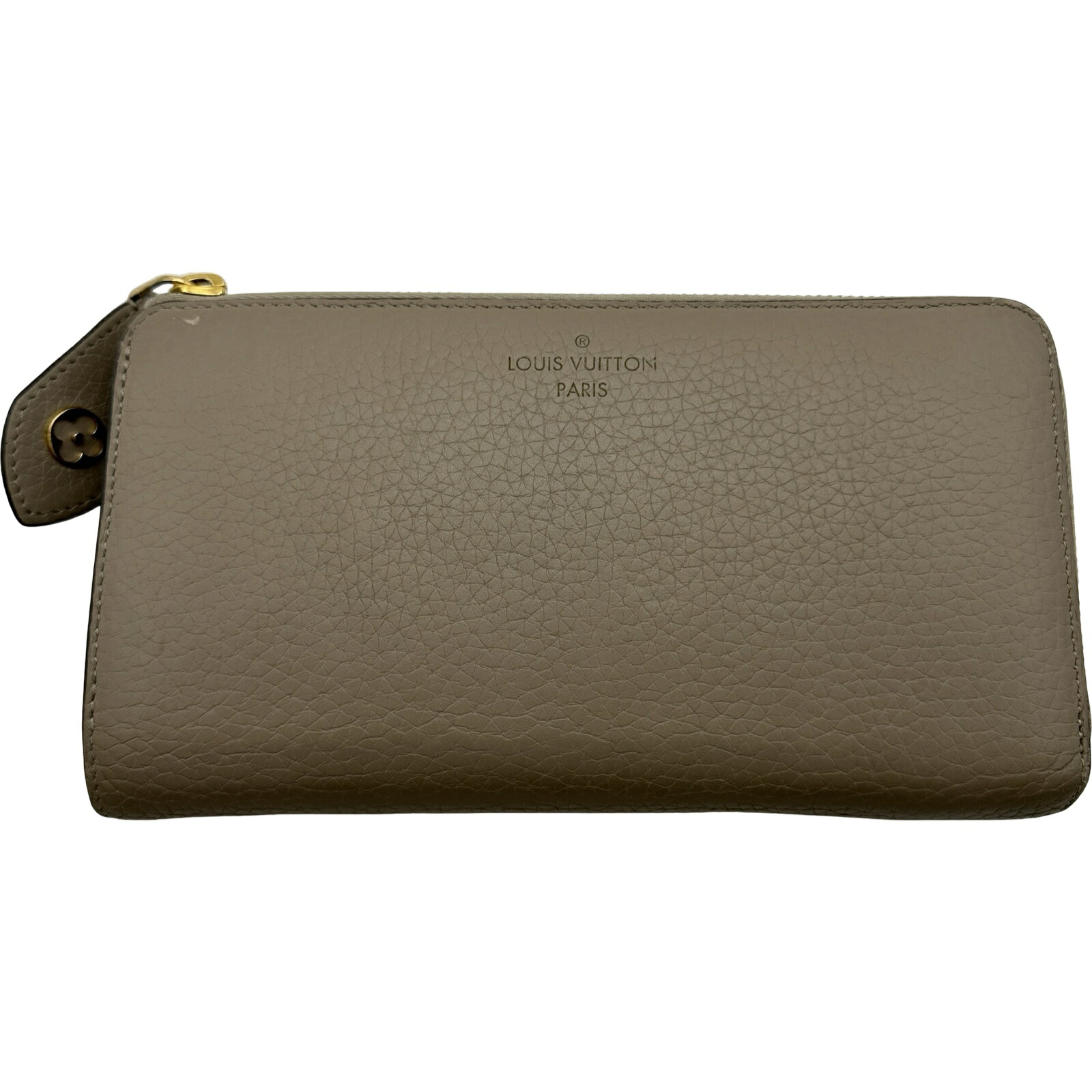 ルイ・ヴィトン LOUIS VUITTON ポルトフォイユ・コメット M63104 ベージュ トリヨン レディース 長紙入れ【中古】