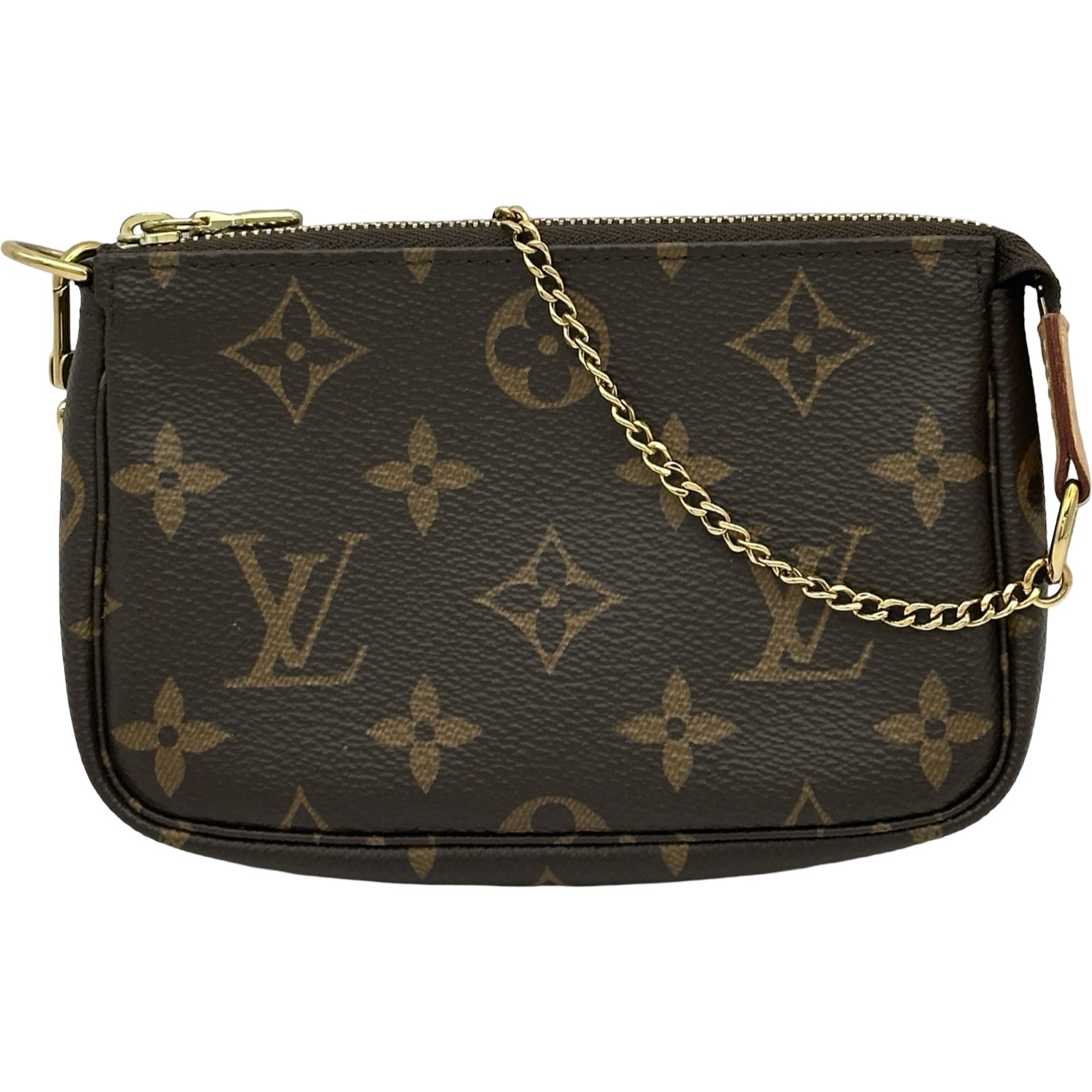 【6/1～ 最大限度30,000円OFF引き換え証！】ルイ・ヴィトン LOUIS VUITTON ミニ・ポシェット・アクセソワール M58009 赤銅色 モノグラム レディース 合切袋【中古】