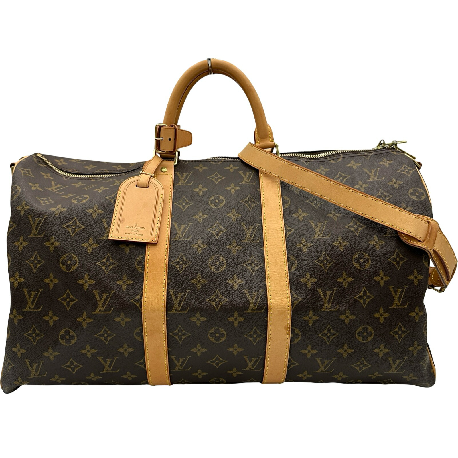 ルイ・ヴィトン LOUIS VUITTON キーポル・バンドリエール50 M41416 赤銅色 モノグラム ユニ一発やる ボストンバッグ【中古】