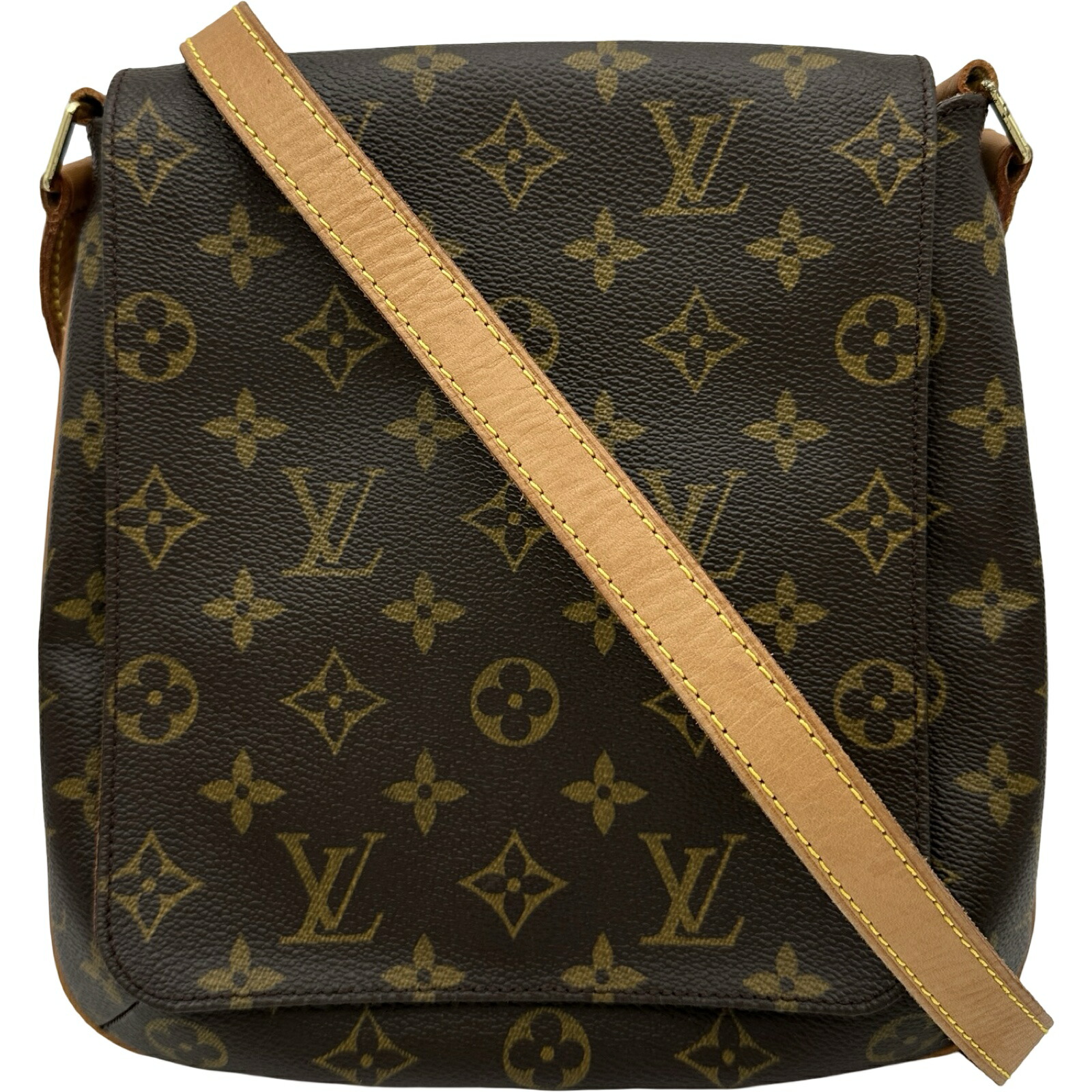 ルイ・ヴィトン LOUIS VUITTON ミュゼット・サルサ ロング M51387 ブラウン モノグラム レディース ショルダーバッグ【中古】